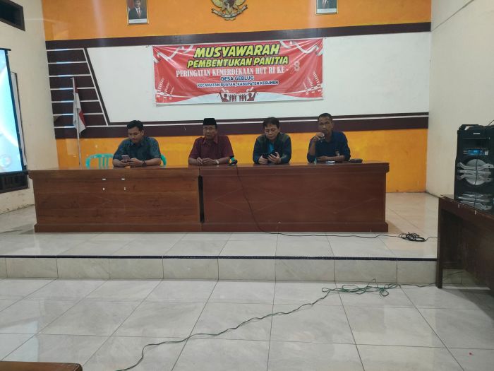 MUSYAWARAH PEMBENTUKAN PANITIA PERINGATAN HUT KEMERDEKAAN RI KE 78