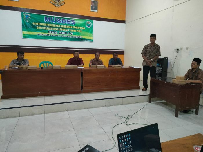 MUSDES PEMBAHASAN DAN PENETAPAN PERUBAHAN APB DESA  TAHUN ANGGARAN 2023