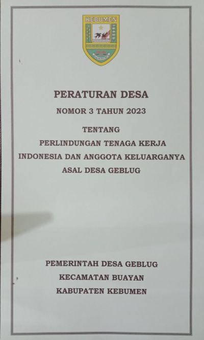 PERDES PEKERJA MIGRAN INDONESIA ( PMI )